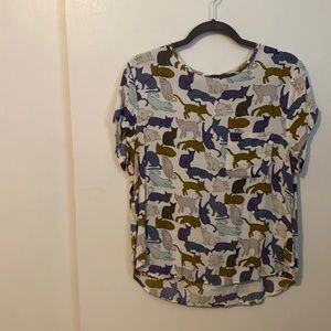 *FINAL SALE* H&M Cat Pattern Blouse